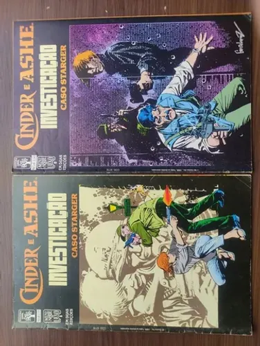 Coleção Cinder e Ashe Investigação Caso Starger Completa Mangá HQ Antigo Editora Abril