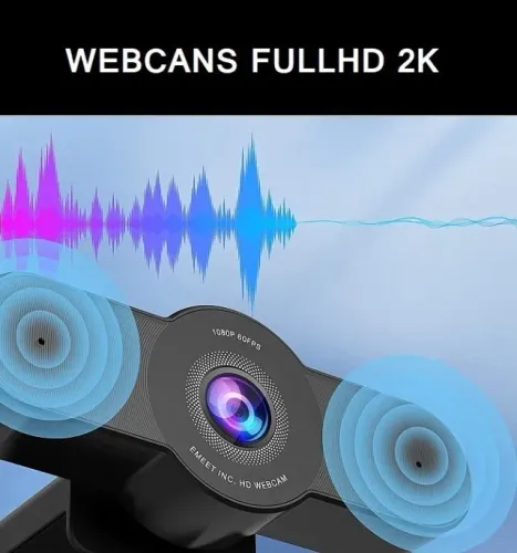 Qualidade!! Nova WebCam FullHD 1080p, 2K USB