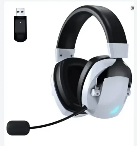Headset Wireless Acinaci BL100 PRO Branco - Tri-Mode, 48h, Drivers 50mm