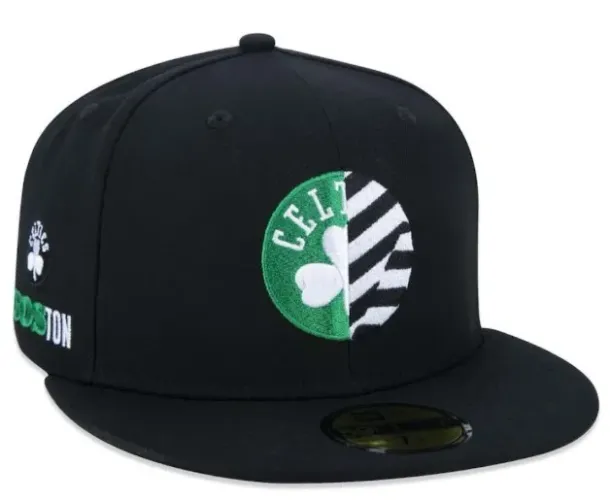 Boné Original New Era 59Fifty Boston Celtics - Fechado - 7 3/8