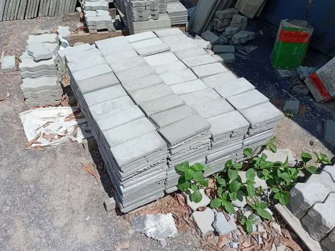 Piso tijolinho 20x10x1.5 