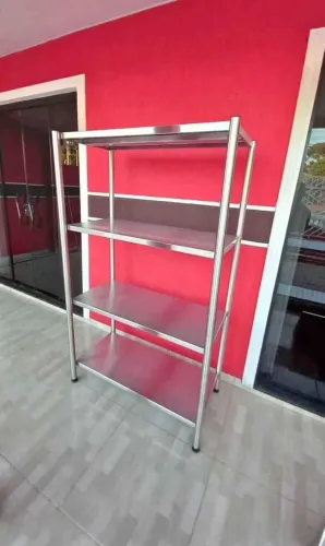 Prateleira Estante de Aço Inox para Cozinha Industrial sob medida entre em contato
