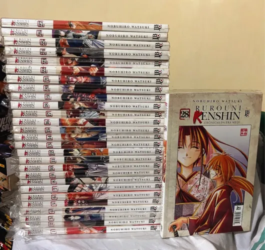Samurai x Rurouni Kenshin crônicas da era Meijin completa + 4 especiais, 32 volumes.