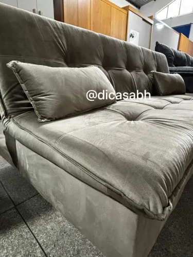 Sofá cama viena 1,94m moderno e confortável