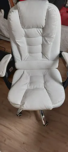 Cadeira de escritorio presidente branca
