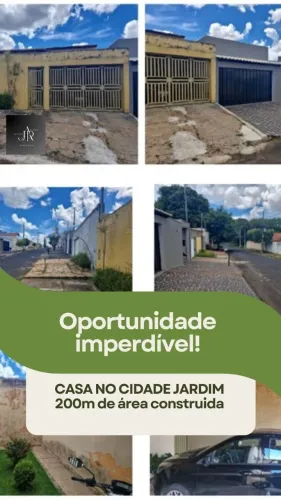 CASA NO CIDADE JARDIM, EXCELENTE LOCALIZAÇÃO, 180m de área Construida