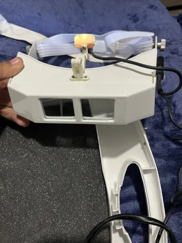 Óculos de lupa com luz LED para profissionais