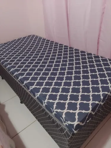 Cama box solteiro com colchonete