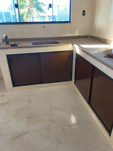 Kit pia de vidro - sob medida