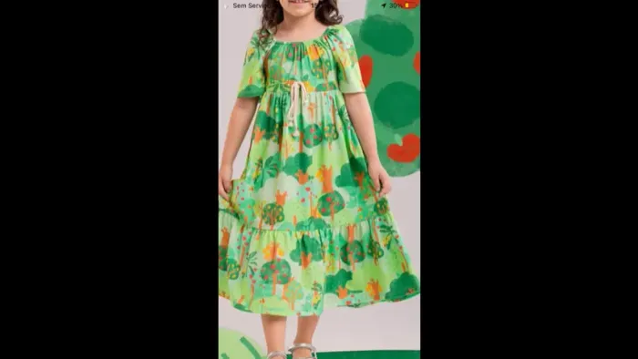 Vestido da marca juju caju belíssimo infantil moça juvenil menina nunca usado 