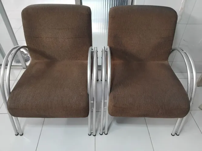 Poltronas de inox