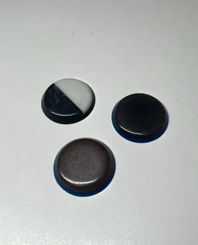 Kit 3 Jogo De Botões Antigos - Perolado 2.5cm