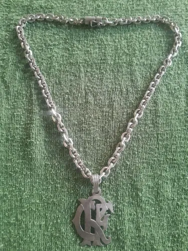Corrente de prata 950, com pingente personalizado