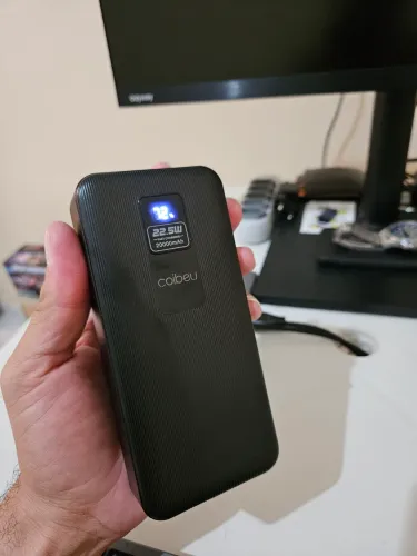 Power Bank 20000mAh com Display Digital