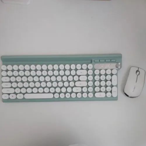 Conjunto Teclado e Mouse recarregáveis e sem fio Langtu
