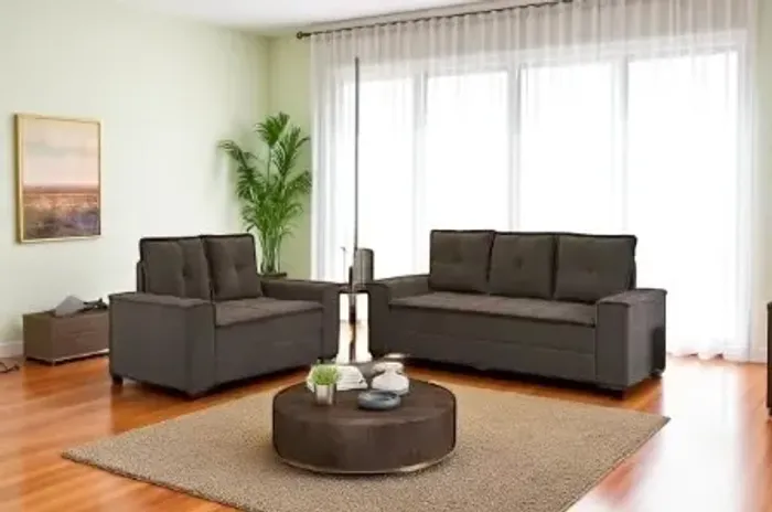 Conjunto sofá barcelona estofado linhares
