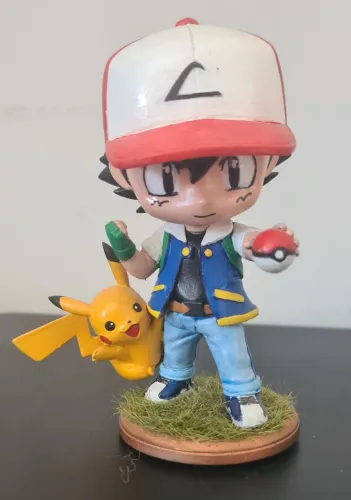 ASH E PIKACHU 3D 11 CM