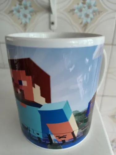 Caneca cerâmica Minecraft