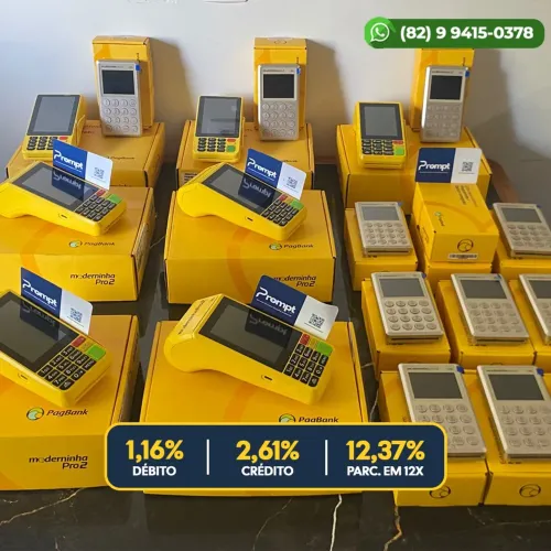 Maquininhas de cartão - Pronta Entrega para toda Maceio-AL