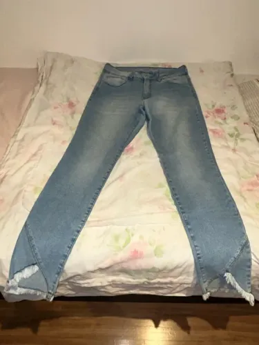 Calça Jeans Azul Claro - Skiny Cintura Média