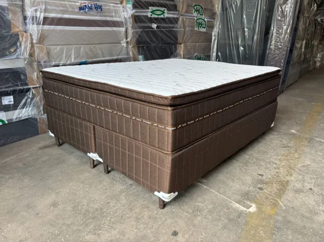 Cama Box Queen Size Armine Soft Pluma 158x198x77 - Novo e Embalado!!