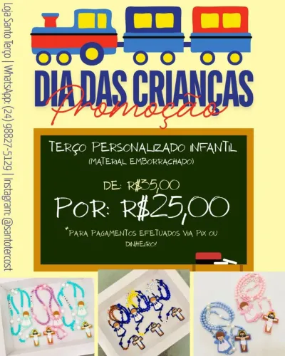 Terços personalizados infantis