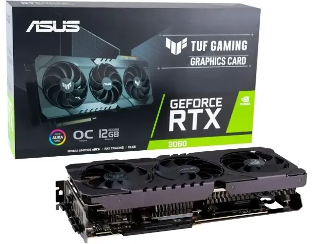 Placa de Vídeo Asus GeForce RTX 3060 - 12GB GDDR6 192 bits TUF Gaming