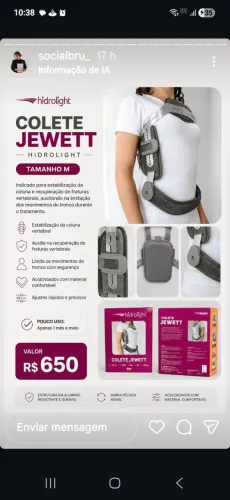 Colete coluna Jett