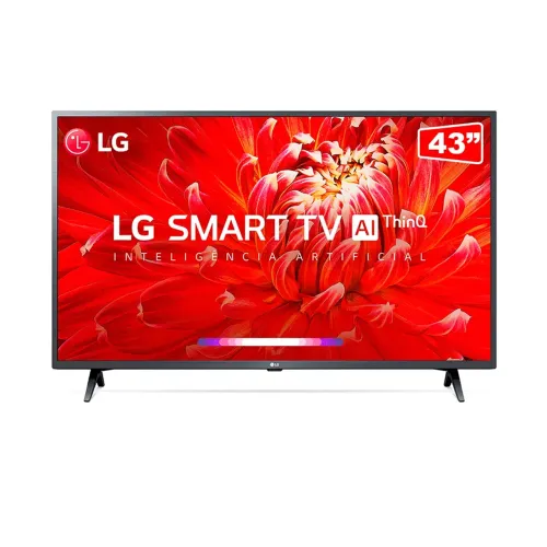 Smart TV LG 43" Full HD - HDR Ativo, webOS 4.5 ThinQ Al Processador Quad Core