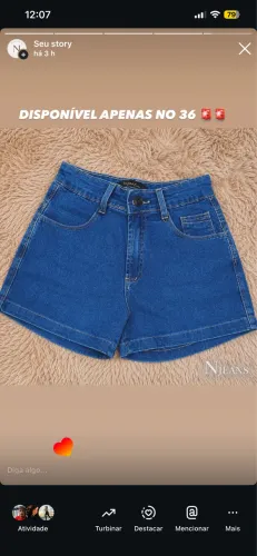 Short Jeans Feminino