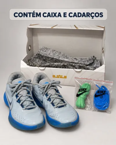 Tênis Nike LeBron Usado com Caixa + 2 Pares de Cadarços Extras