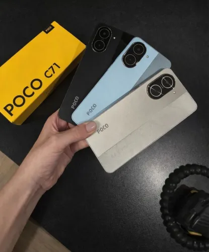 Poco C71 4G 128/4Ram Preto,azul e dourado