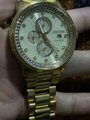 relogio citizen eco drive dourado comprado nos Eua
