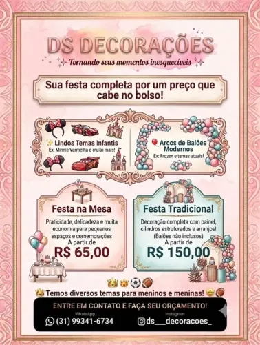 Decoração de festa 