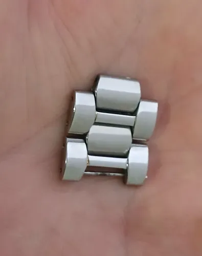 Dois elos sobressalentes originais para pulseira do relógio Seiko Kinetic SQ100 japan