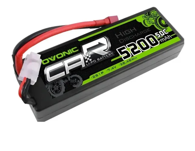 Bateria Lipo Ovonic 7.4v 2s 5200mah 50c Com Estojo