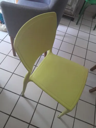 Cadeira,  amarela,  tramontina 