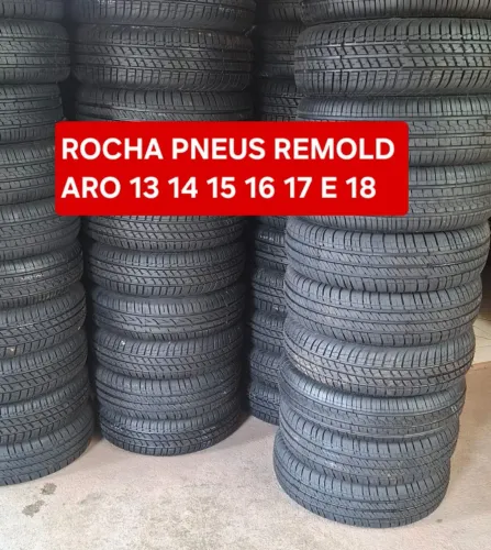Rocha Pneus Remold com selo do Inmetro aceito na vistoria e com garantia 