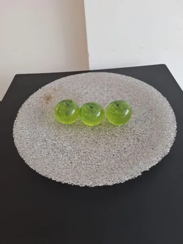 Centro de mesa de cristal 50 cm de diâmetro