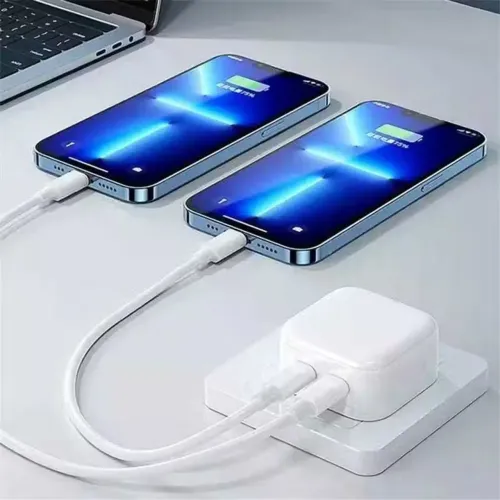 Fonte Carregador Celular Turbo 2 Portas Tipo C Rápido