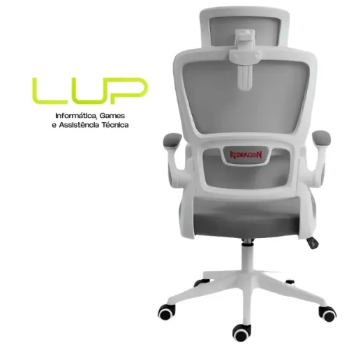 (LOJA FÍSICA) Cadeira R - Office Redragon Hela C214-W, Preto ou Cinza 