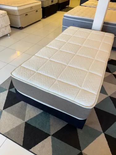 Colchão Solteiro 2 x 1 SOLTEIRÃO TOP COM BASE - Entrego!