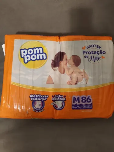 Fralda Pompom Protek Tam M 46 um