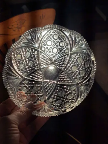 Tigela Vintage em Vidro Prensado - 15 cm