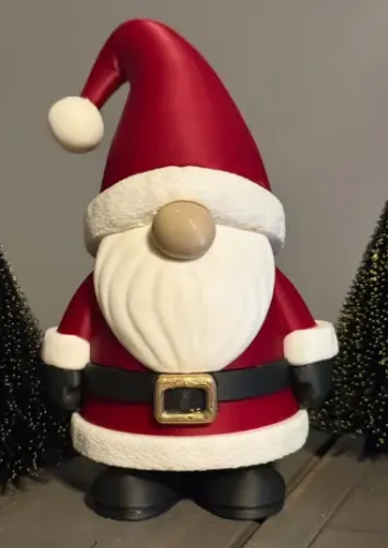 Gnomo Papai Noel em Impressão 3D - Decoração de Natal Exclusiva