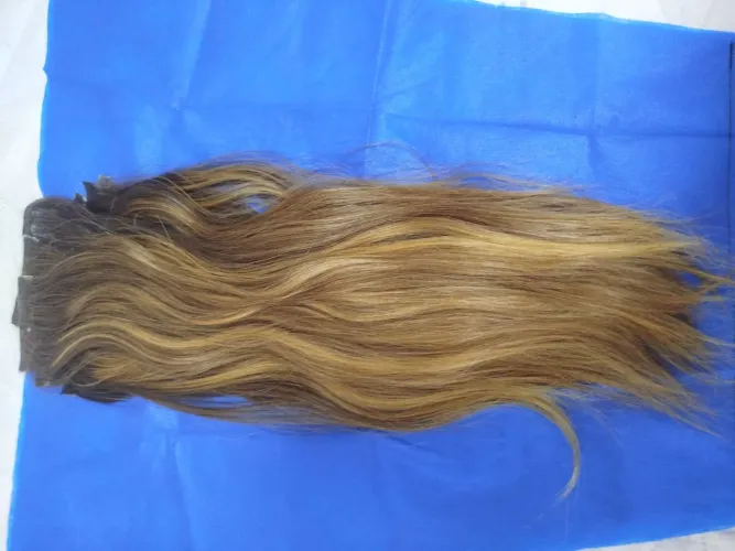 Mega Hair de Cabelo Humano Brasileiro - 50 cm | 100g | Excelente Estado