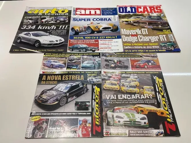 Revistas Talento Motor, Auto & Técnica, Auto & Mecânica e Old Cars