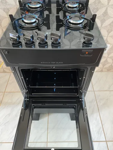 Fogão Mesa Vidro Automático NOVÍSSIMO - Entrego !
