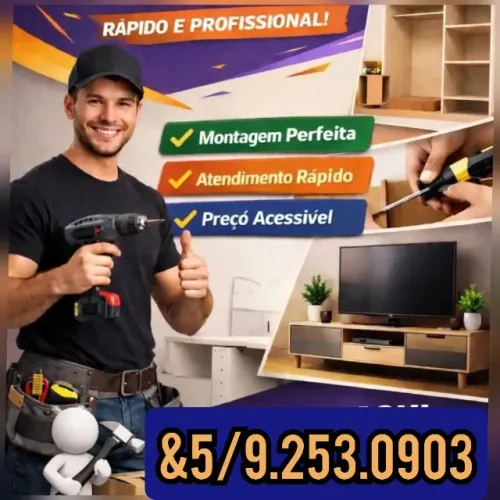 Montador de móveis no seu bairro