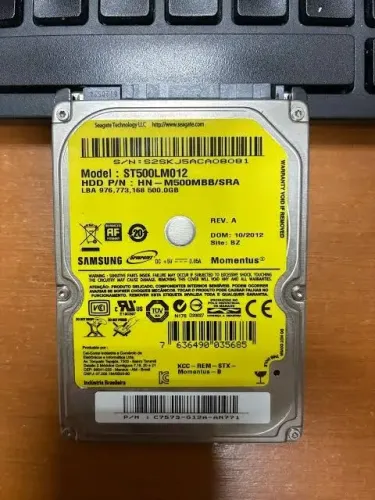 HD DE 500GB DE NOTEBOOK EM OTIMAS CONDIÇÕES!!!